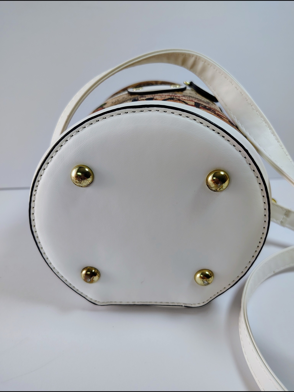 Graffiti Print Cylinder Crossbody Bag & Top Handle Handbag - Picture 10 of 12